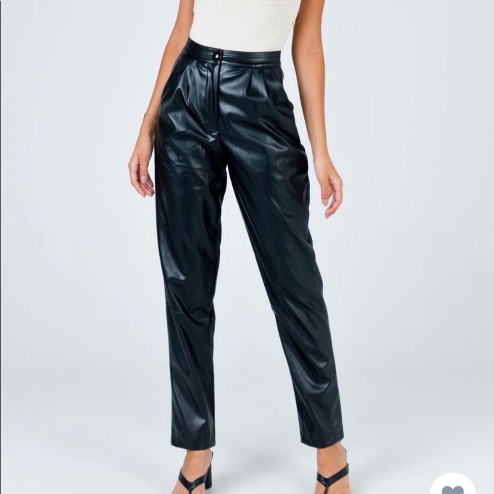 Princess Polly Love Club Pants Black US 4 / AU 8